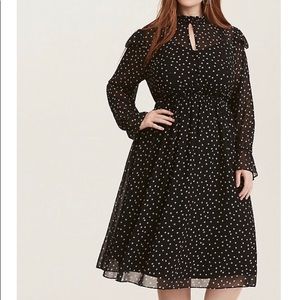 Torrid Chiffon Dress with Star Print 2X